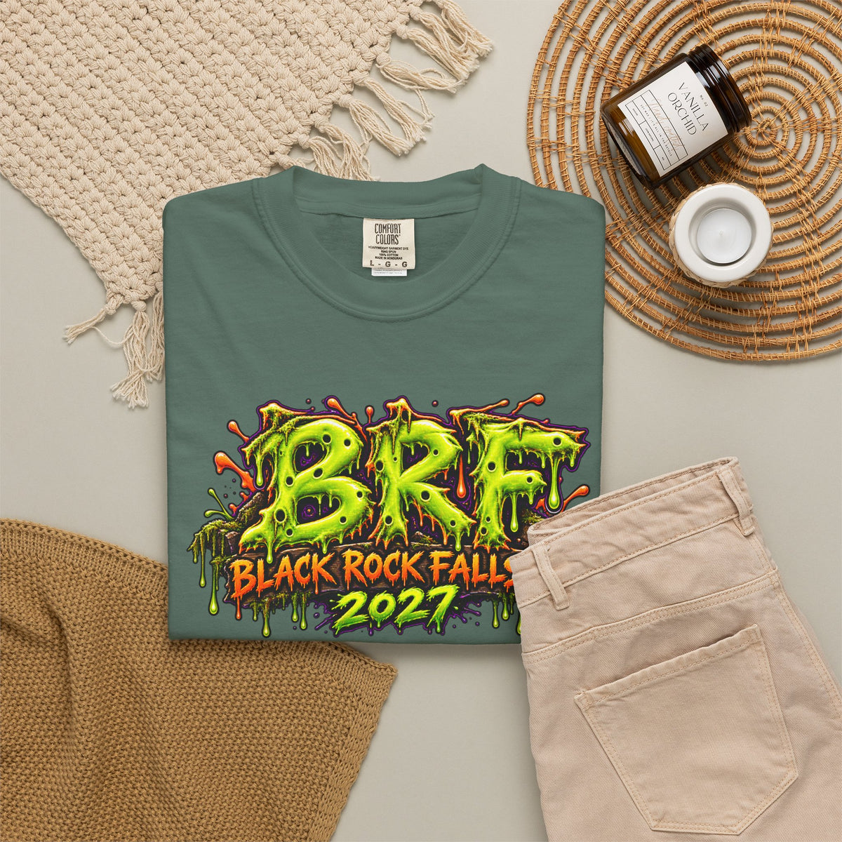 Black Rock Falls, WI 2027 – Swamp Monster Graphic T-Shirt | BRF Originals