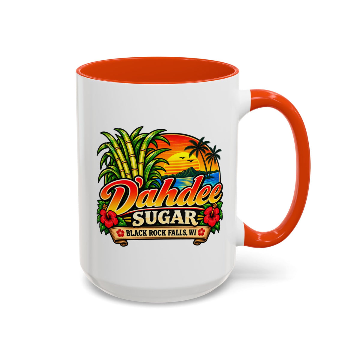 D’ahdee Sugar Company – Tropical Island Coffee Mug | Black Rock Falls, WI | 11oz & 15oz