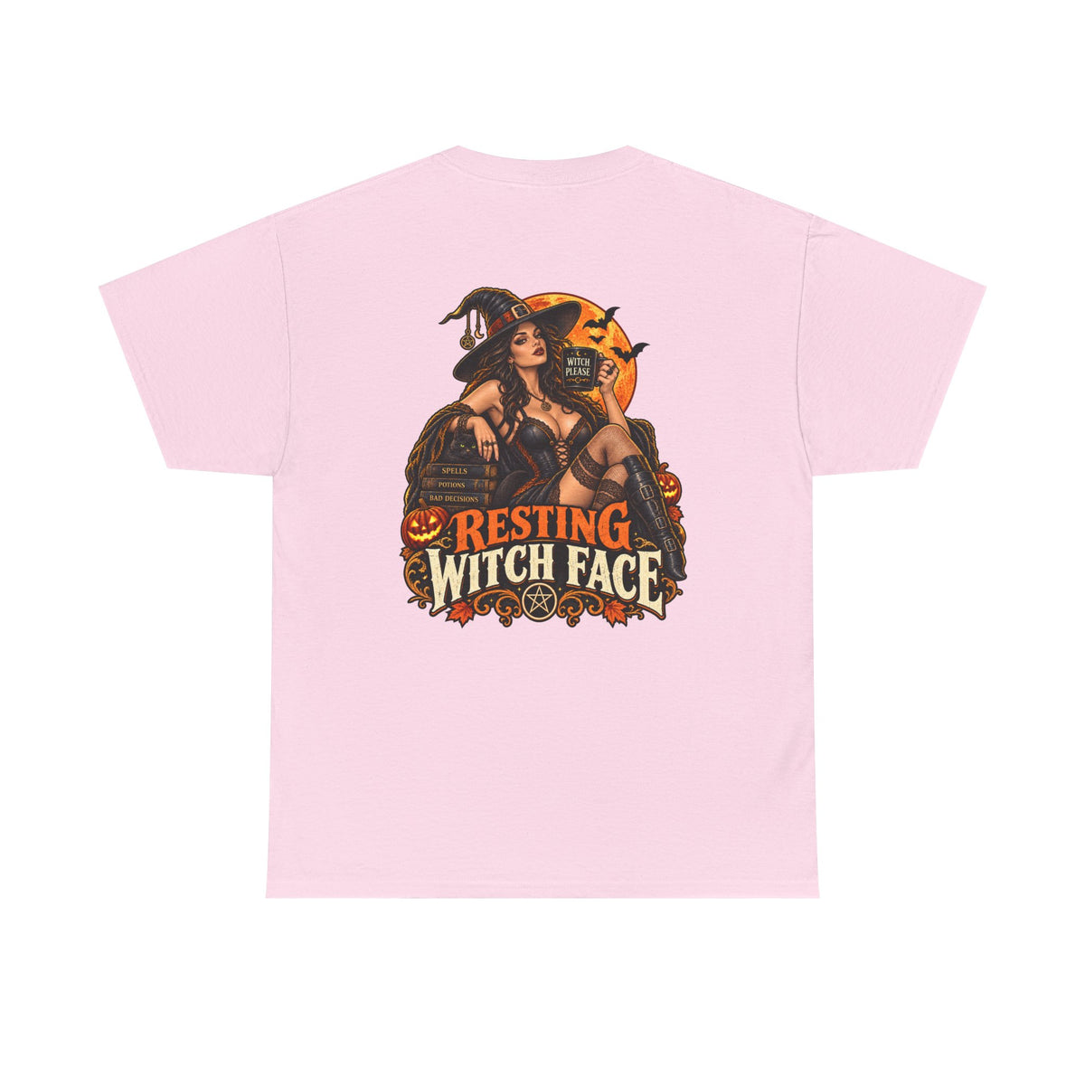 Resting Witch Face – Vintage Halloween Witch T-Shirt