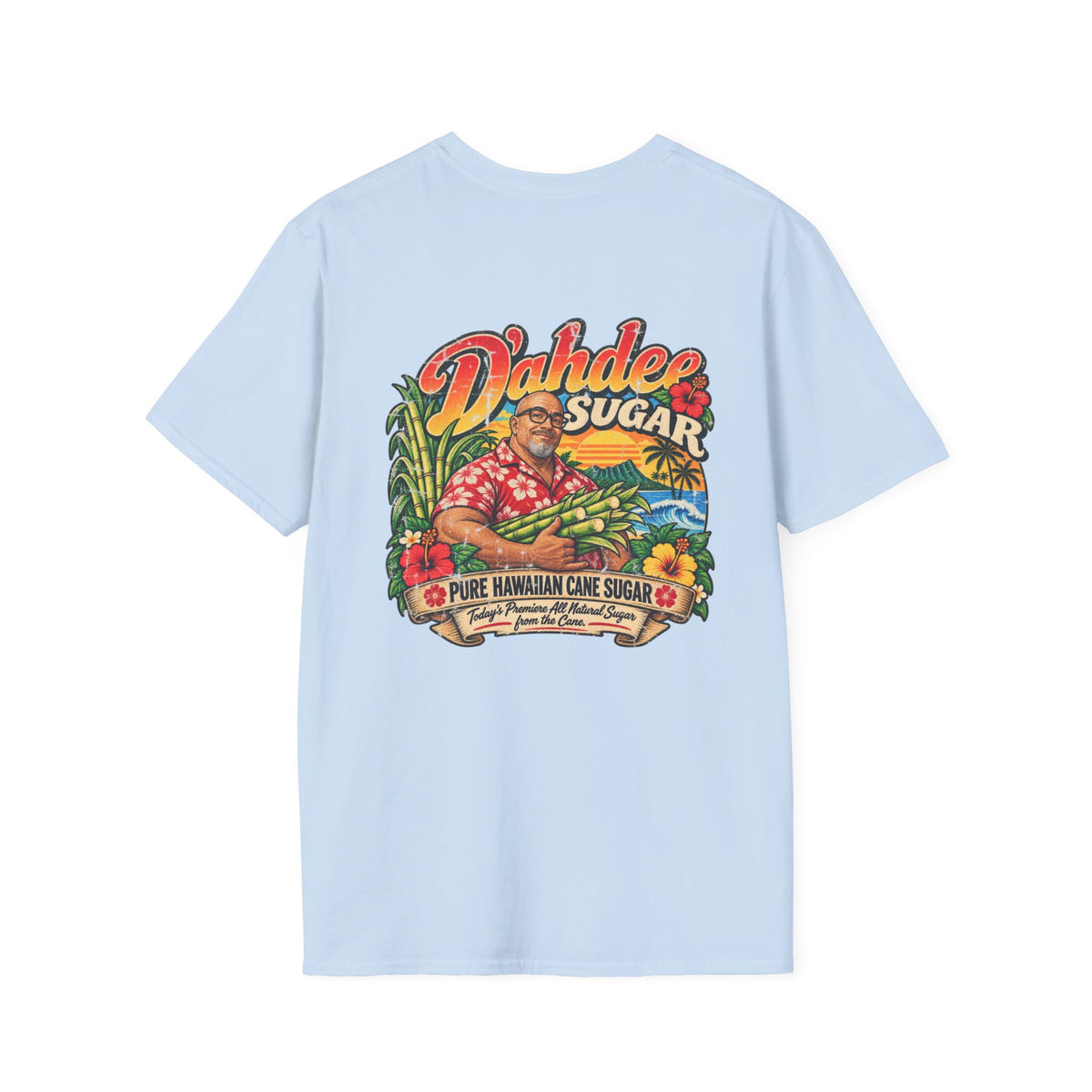 D’ahdee Sugar Company Tropical T-Shirt | Black Rock Falls WI | Vintage Island Graphic Tee