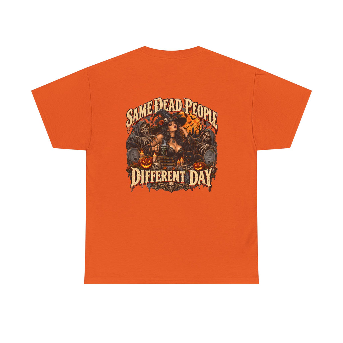 Same Dead People, Different Day — Vintage Halloween Unisex Tee