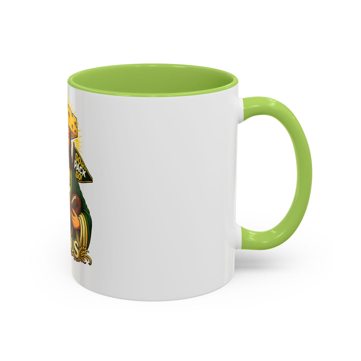 Cheesus Cheesehead Accent Coffee Mug (11oz)