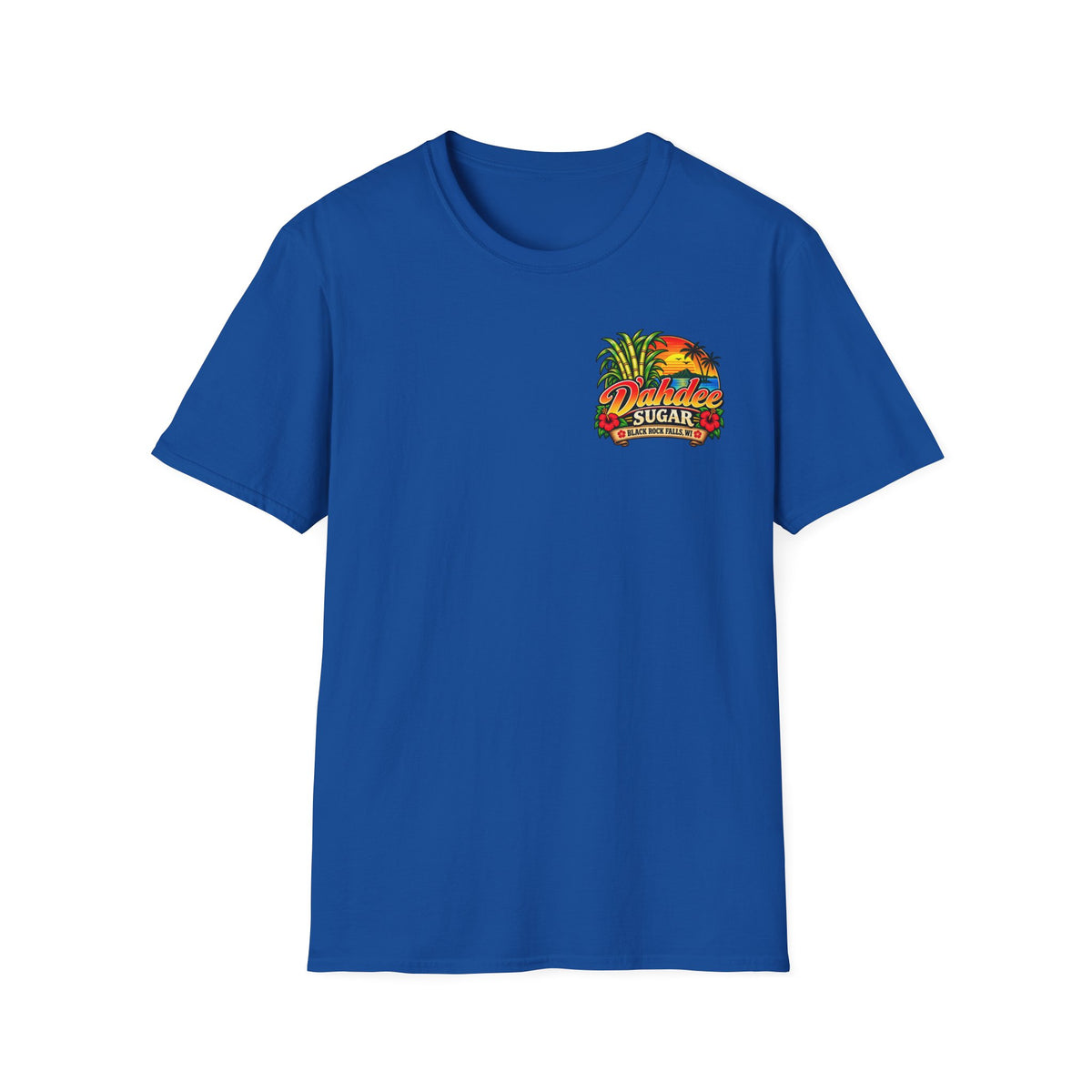 D’ahdee Sugar Company Tropical T-Shirt | Black Rock Falls WI | Vintage Island Graphic Tee