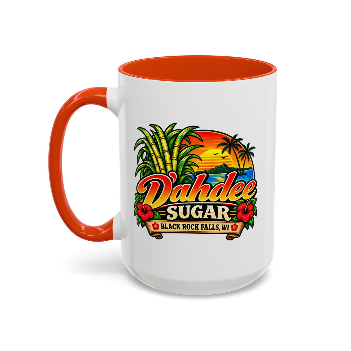 D’ahdee Sugar Company – Tropical Island Coffee Mug | Black Rock Falls, WI | 11oz & 15oz