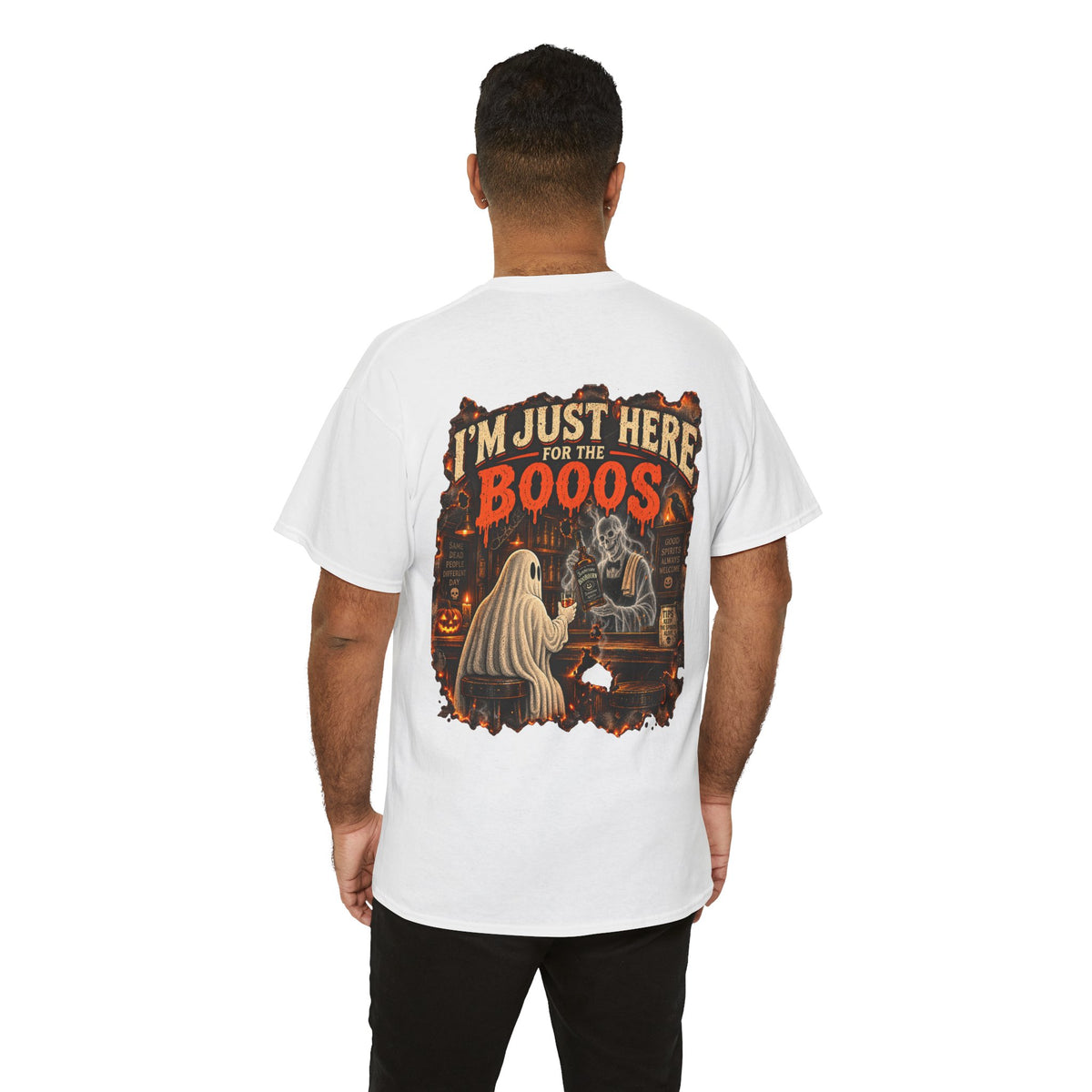 I’m Just Here for the Booos 👀 Halloween T-Shirt