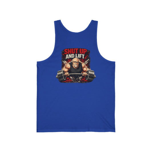 Shut Up and Lift — Funny Gym Workout Tank Top