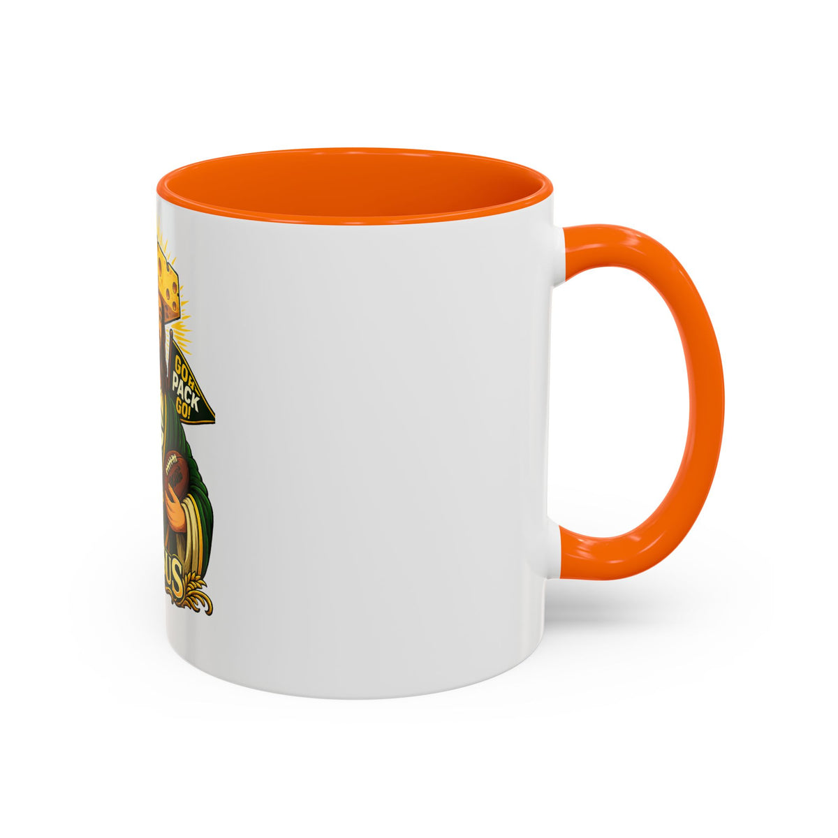 Cheesus Cheesehead Accent Coffee Mug (11oz)