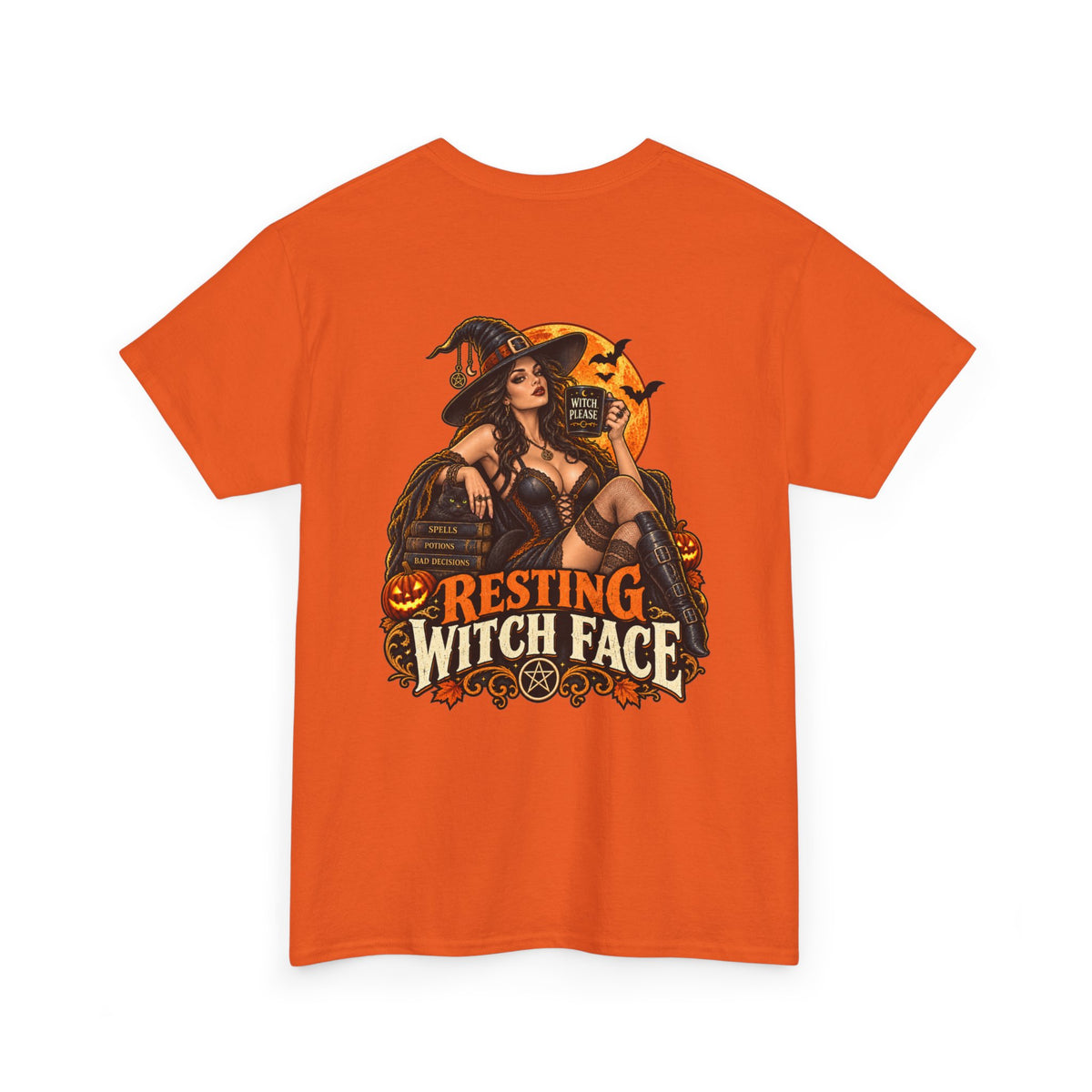 Resting Witch Face – Vintage Halloween Witch T-Shirt