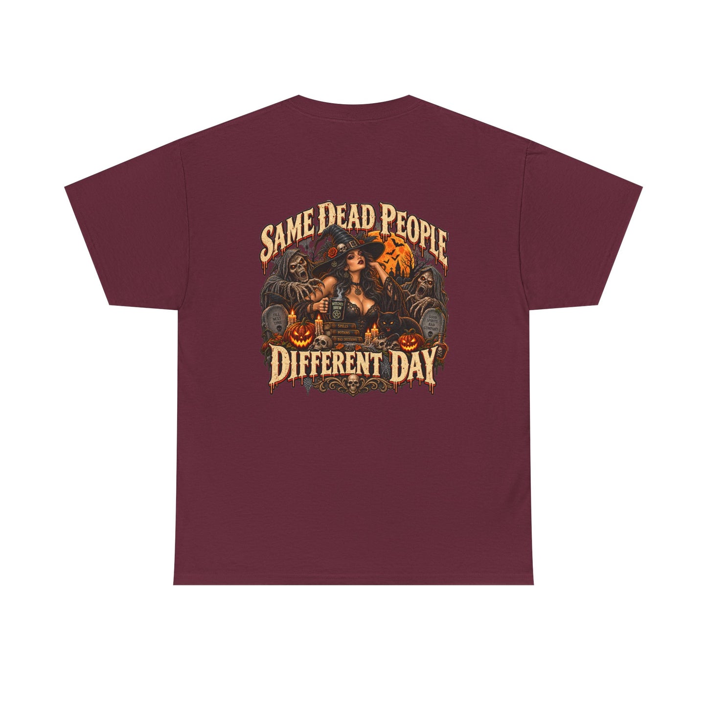 Same Dead People, Different Day — Vintage Halloween Unisex Tee