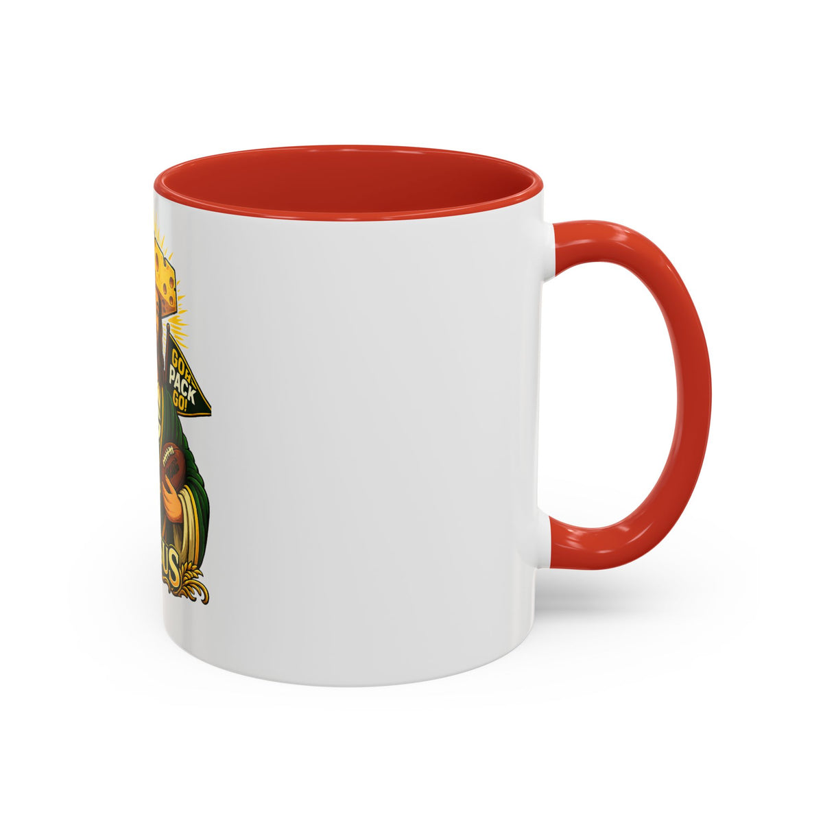 Cheesus Cheesehead Accent Coffee Mug (11oz)