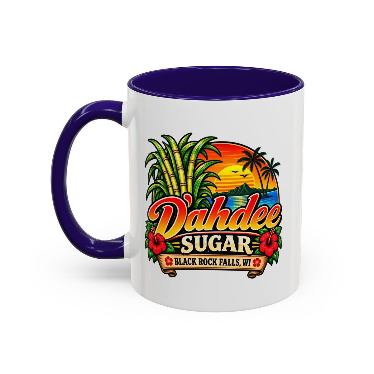 D’ahdee Sugar Company – Tropical Island Coffee Mug | Black Rock Falls, WI | 11oz & 15oz
