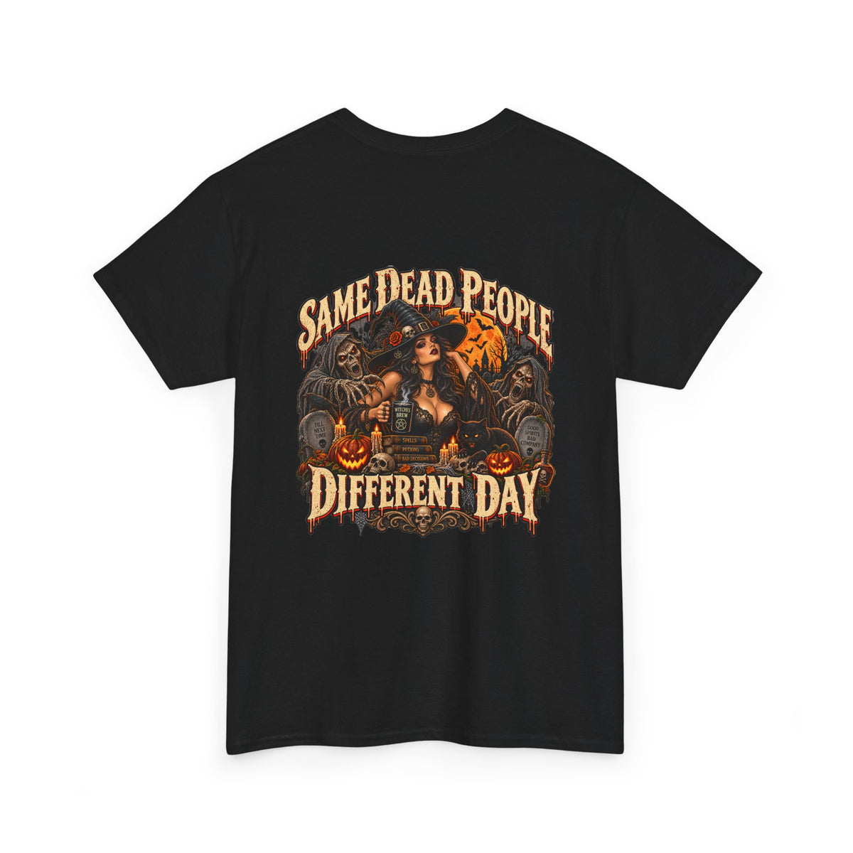 Same Dead People, Different Day — Vintage Halloween Unisex Tee