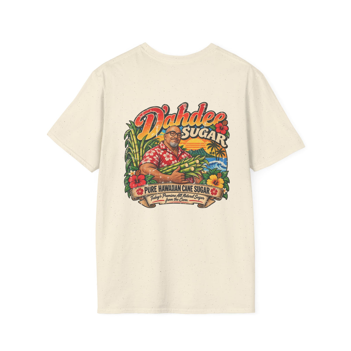D’ahdee Sugar Company Tropical T-Shirt | Black Rock Falls WI | Vintage Island Graphic Tee