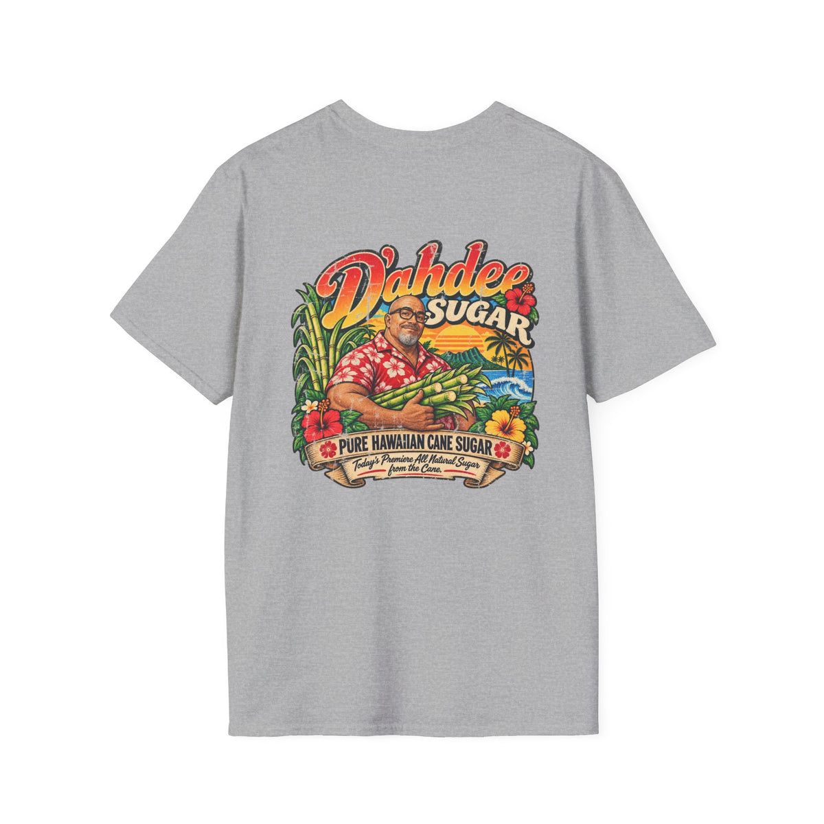 D’ahdee Sugar Company Tropical T-Shirt | Black Rock Falls WI | Vintage Island Graphic Tee