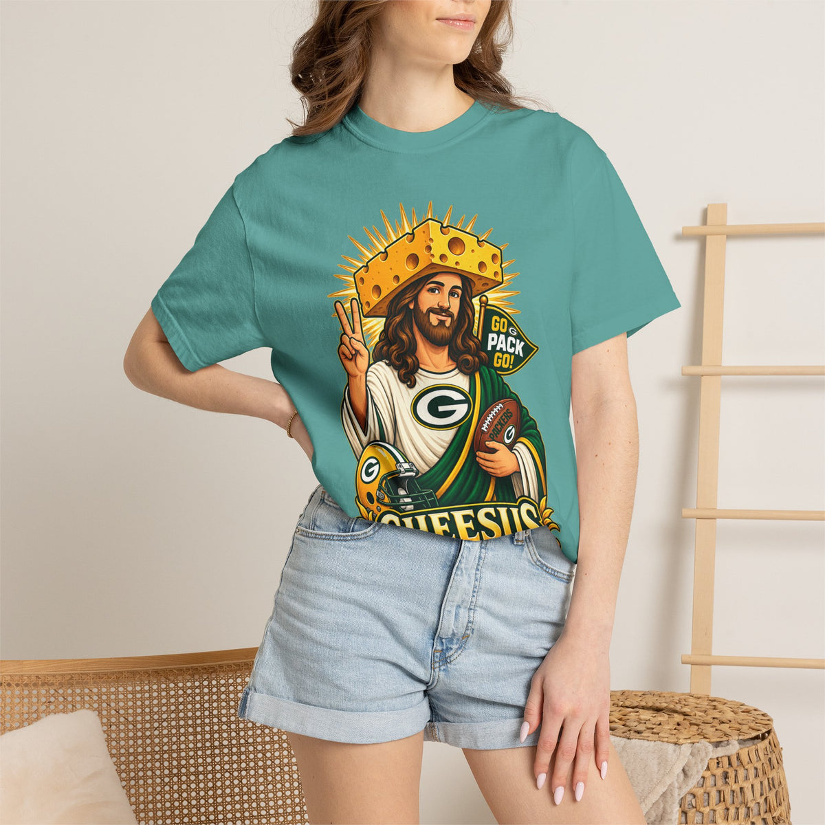 Cheesus Cheesehead  T-shirt