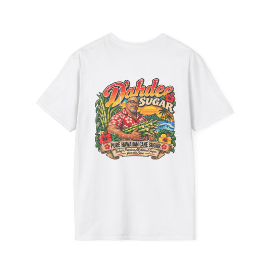 D’ahdee Sugar Company Tropical T-Shirt | Black Rock Falls WI | Vintage Island Graphic Tee