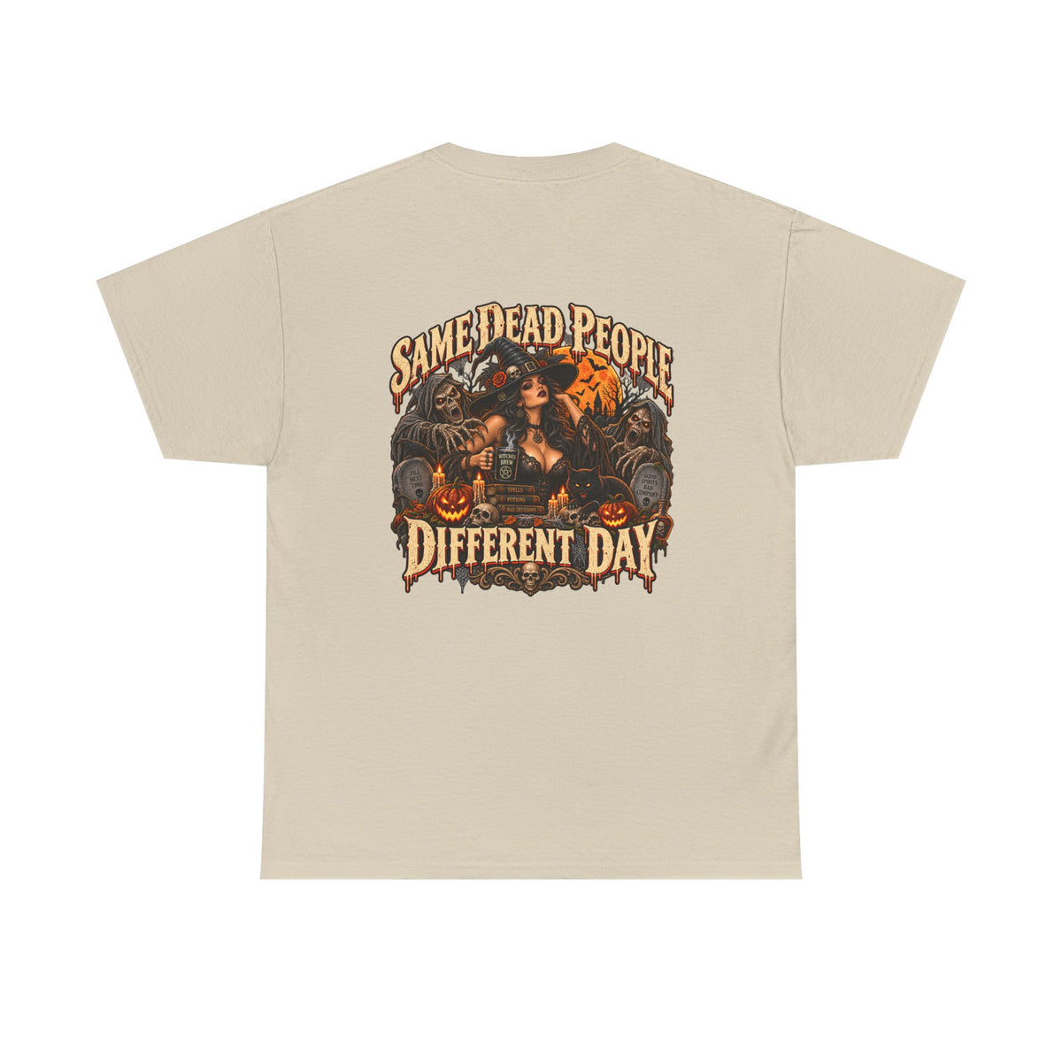 Same Dead People, Different Day — Vintage Halloween Unisex Tee