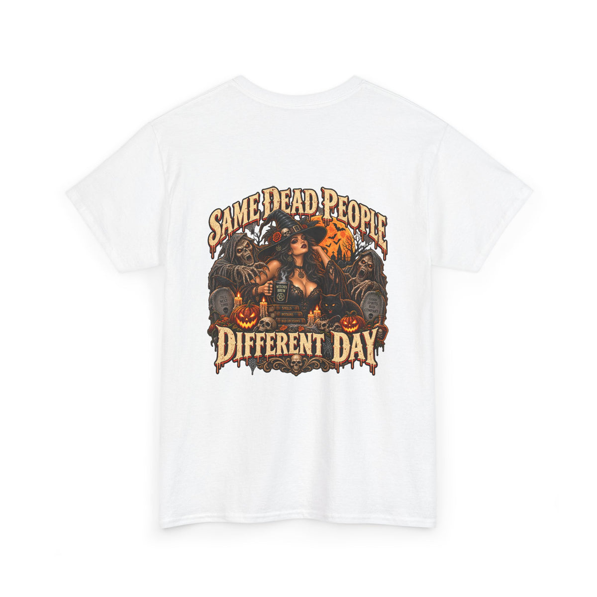 Same Dead People, Different Day — Vintage Halloween Unisex Tee
