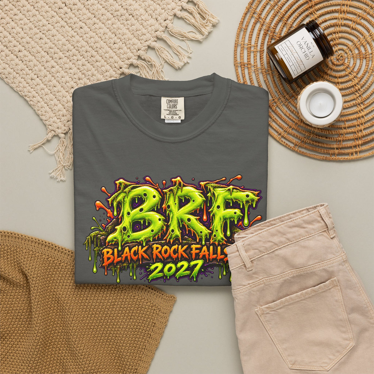 Black Rock Falls, WI 2027 – Swamp Monster Graphic T-Shirt | BRF Originals