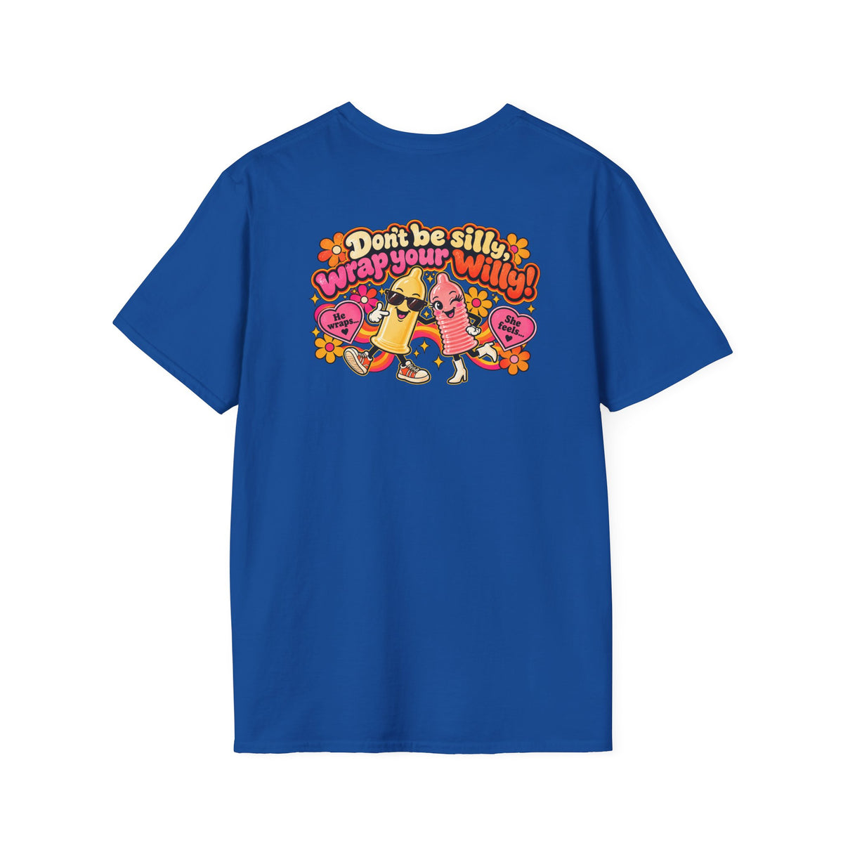 Don’t Be Silly, Wrap Your Willy! | Retro 70s Humor T-Shirt