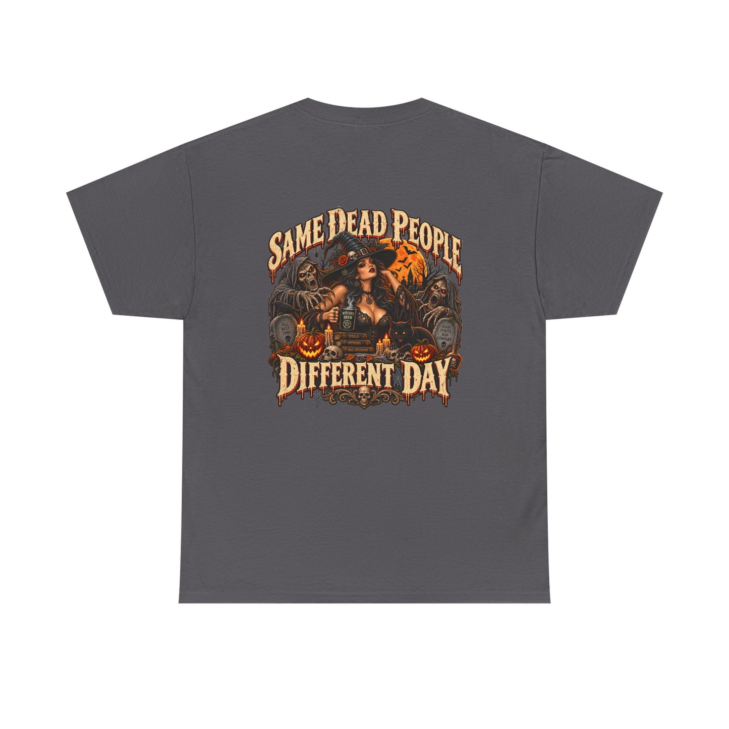 Same Dead People, Different Day — Vintage Halloween Unisex Tee