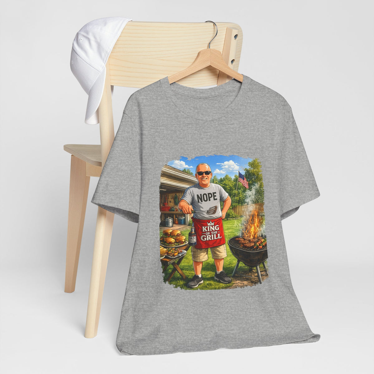 King of the Grill — Funny BBQ & Grilling T-Shirt