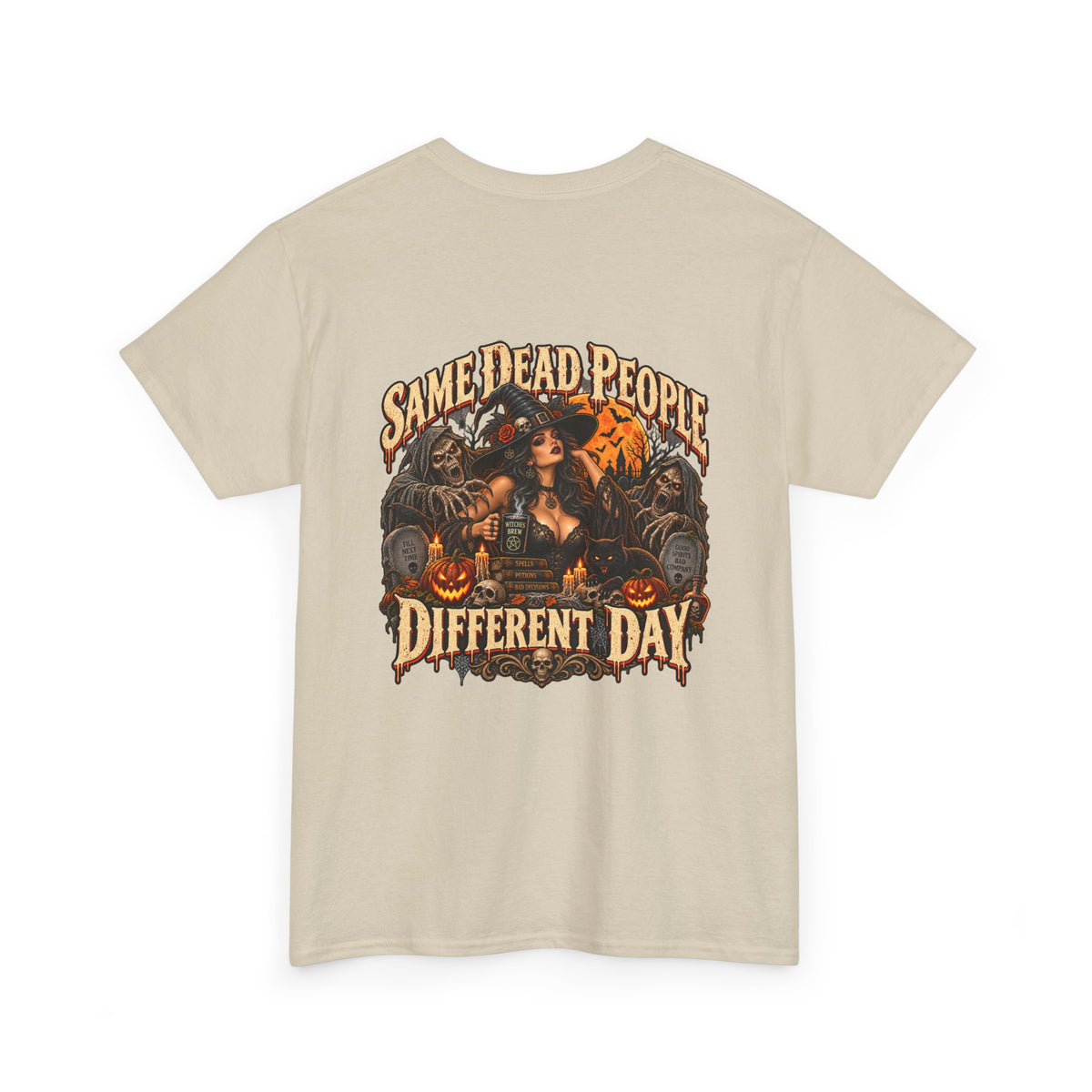 Same Dead People, Different Day — Vintage Halloween Unisex Tee