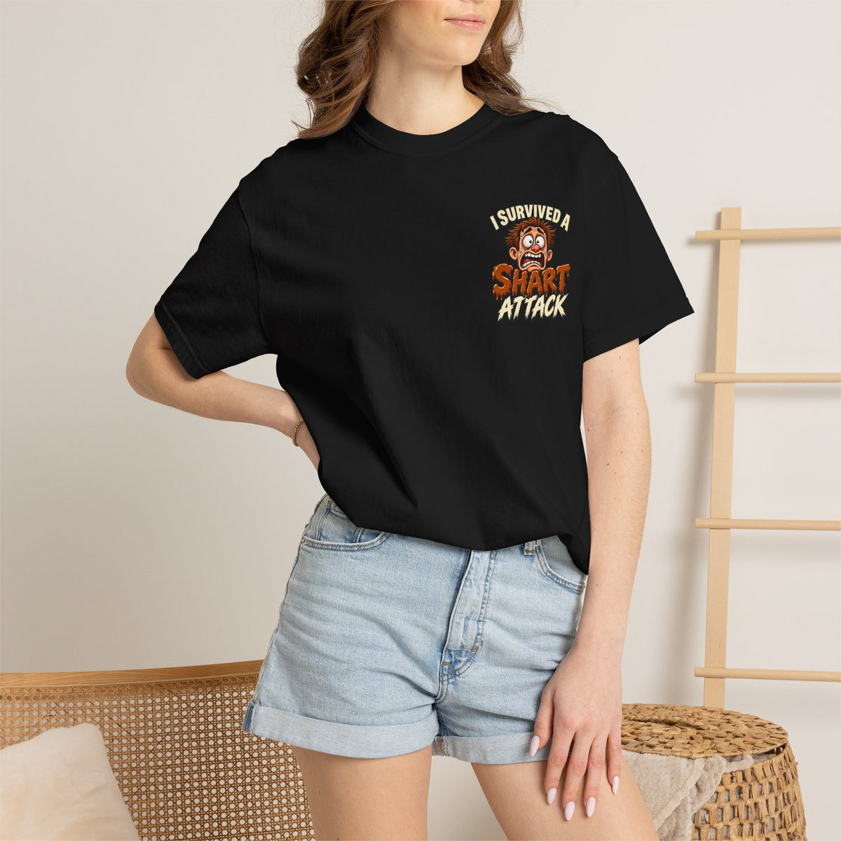 I Survived a Shart Attack — Funny Bathroom Humor T-Shirt
