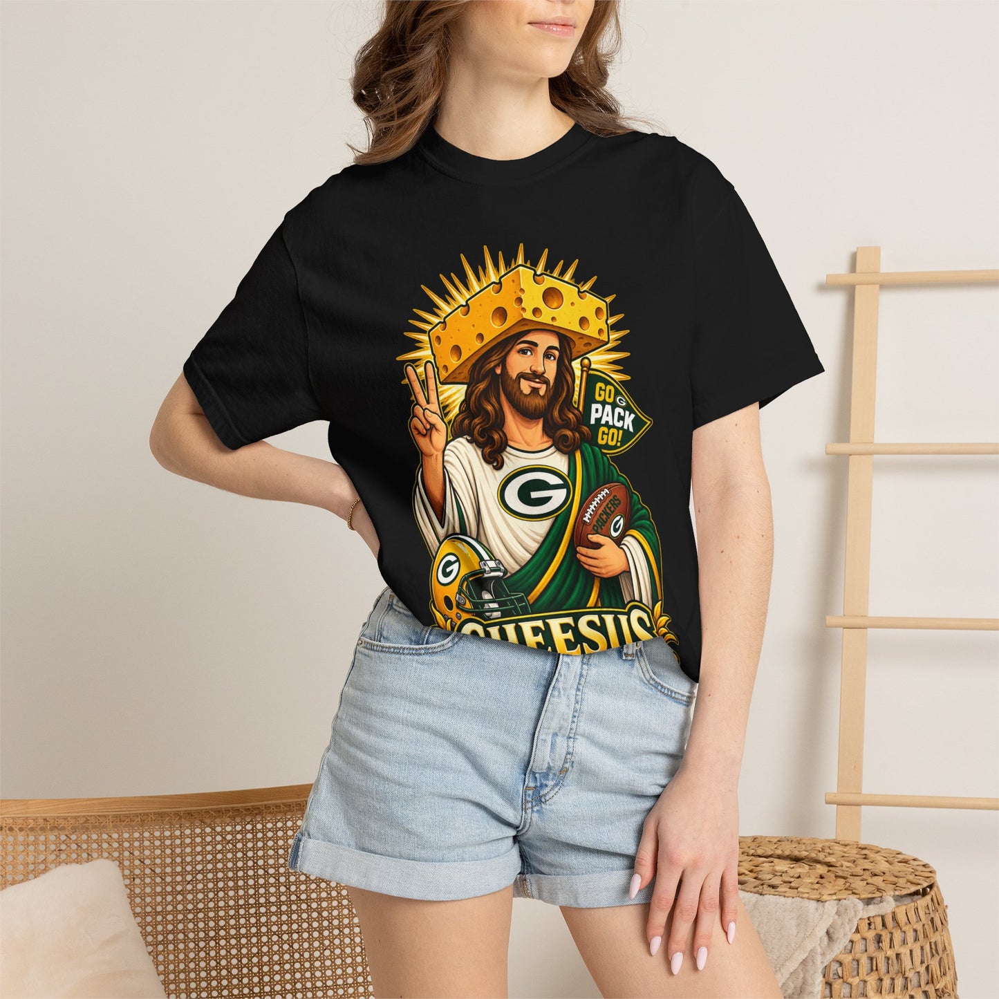 Cheesus Cheesehead  T-shirt