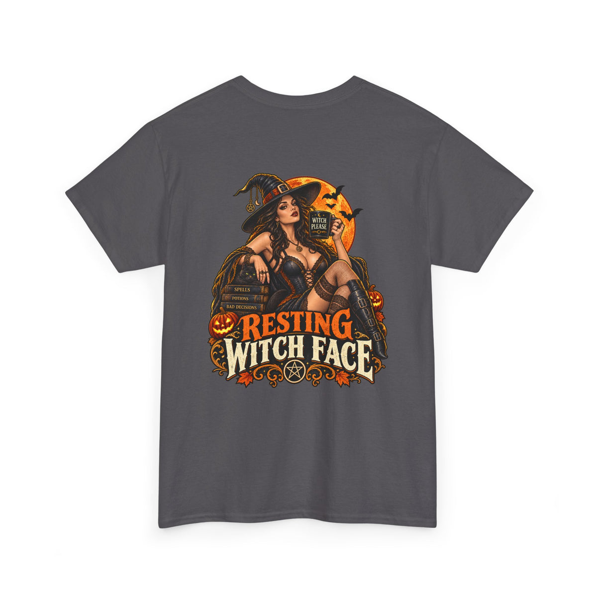 Resting Witch Face – Vintage Halloween Witch T-Shirt