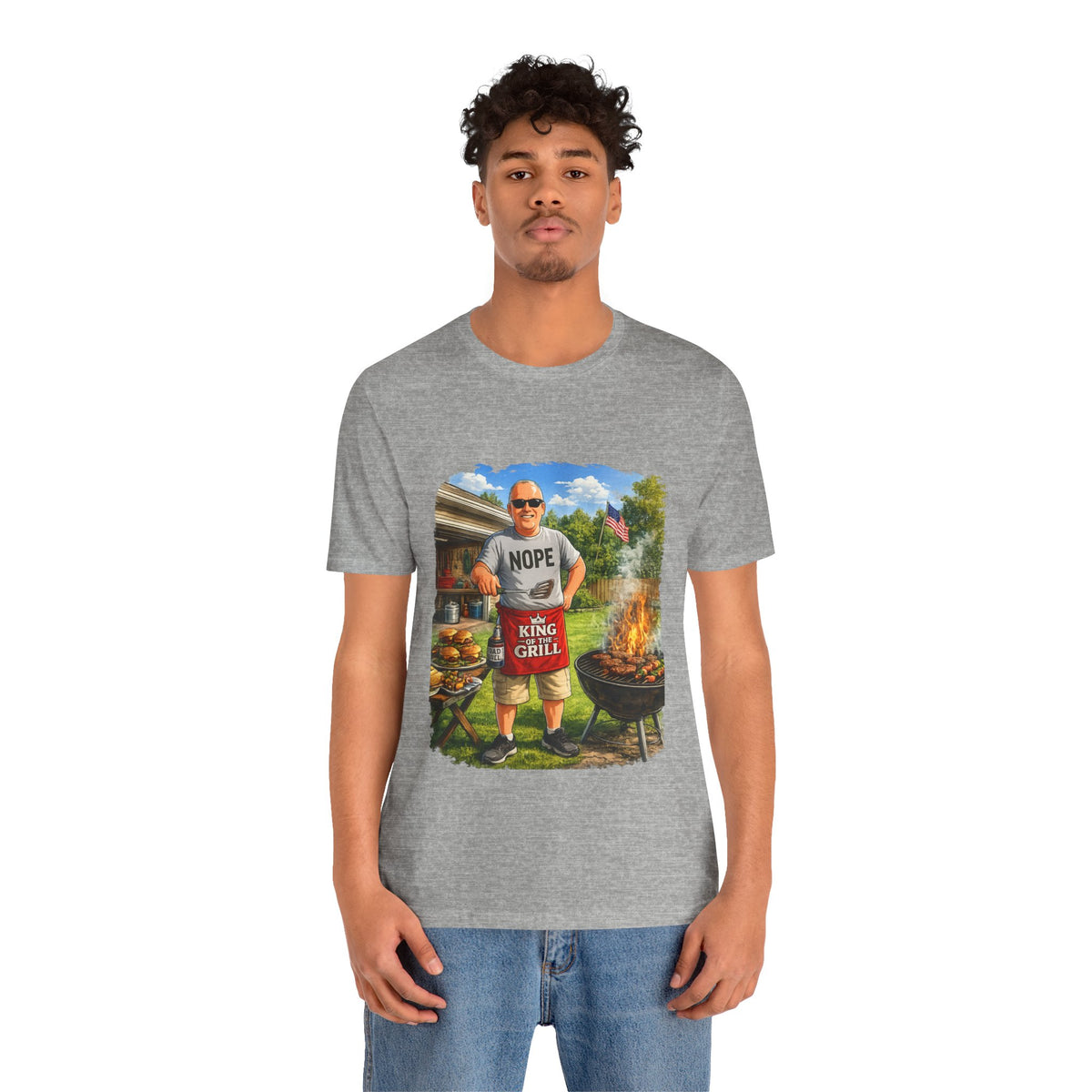 King of the Grill — Funny BBQ & Grilling T-Shirt