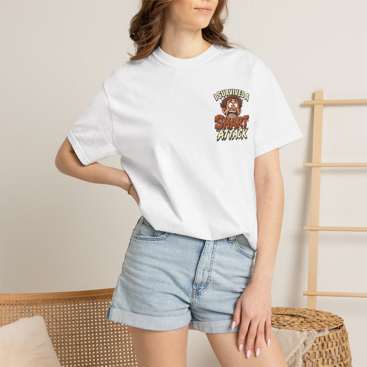I Survived a Shart Attack — Funny Bathroom Humor T-Shirt