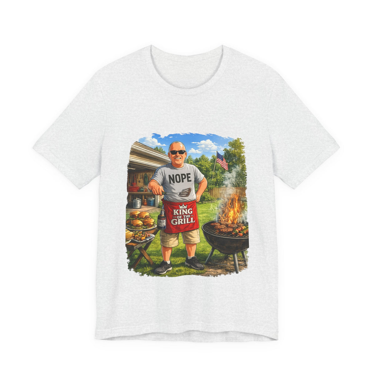 King of the Grill — Funny BBQ & Grilling T-Shirt