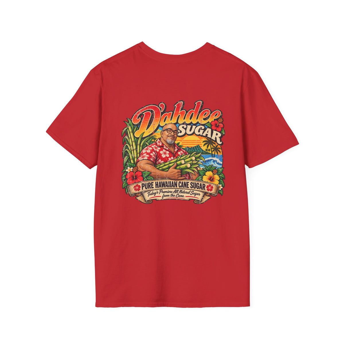 D’ahdee Sugar Company Tropical T-Shirt | Black Rock Falls WI | Vintage Island Graphic Tee