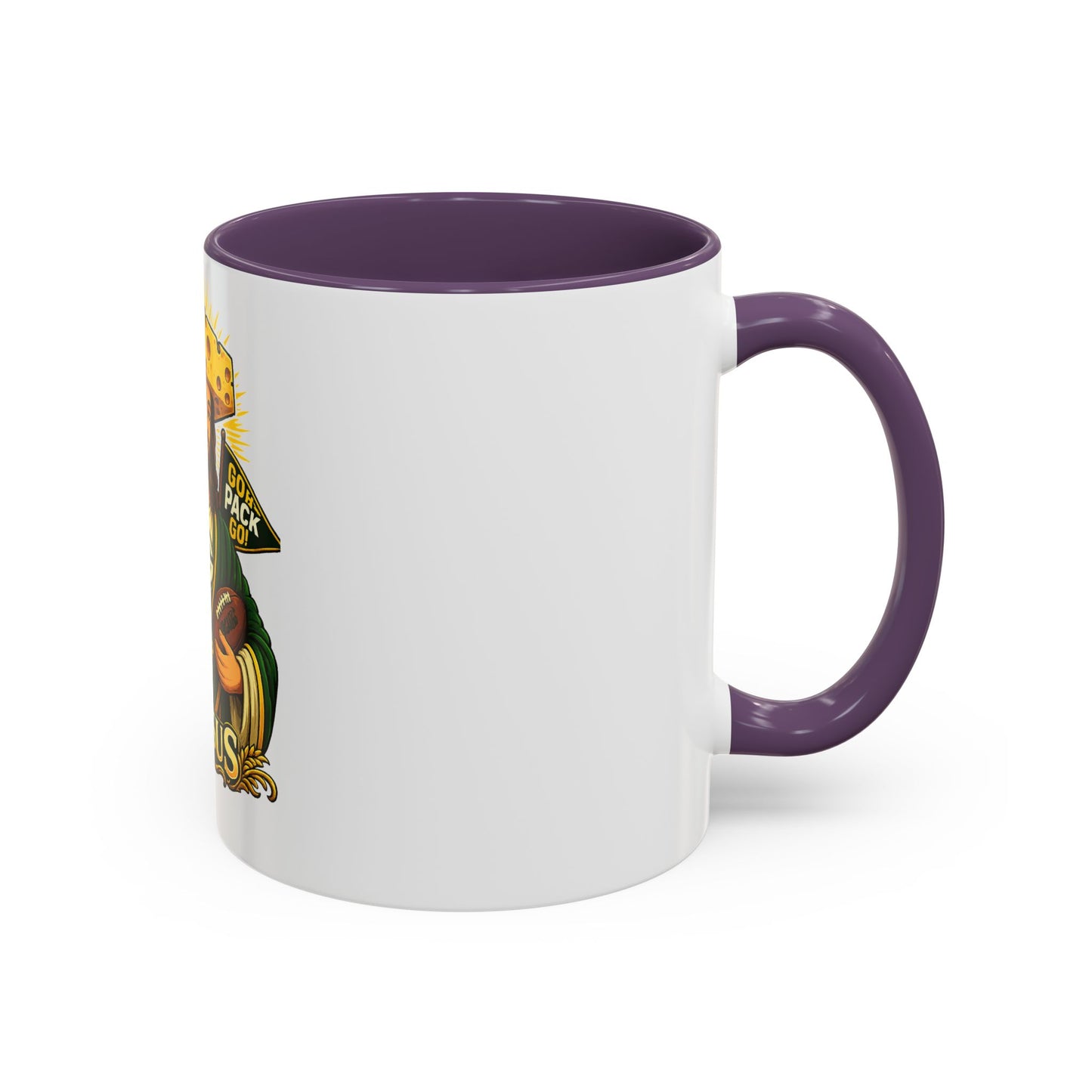 Cheesus Cheesehead Accent Coffee Mug (11oz)