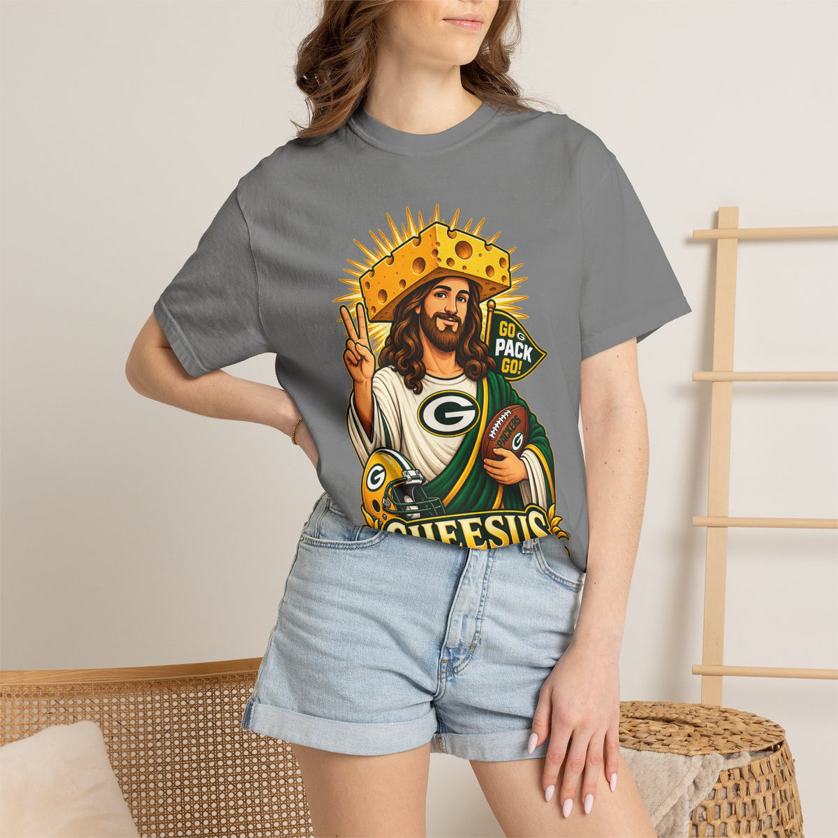 Cheesus Cheesehead  T-shirt