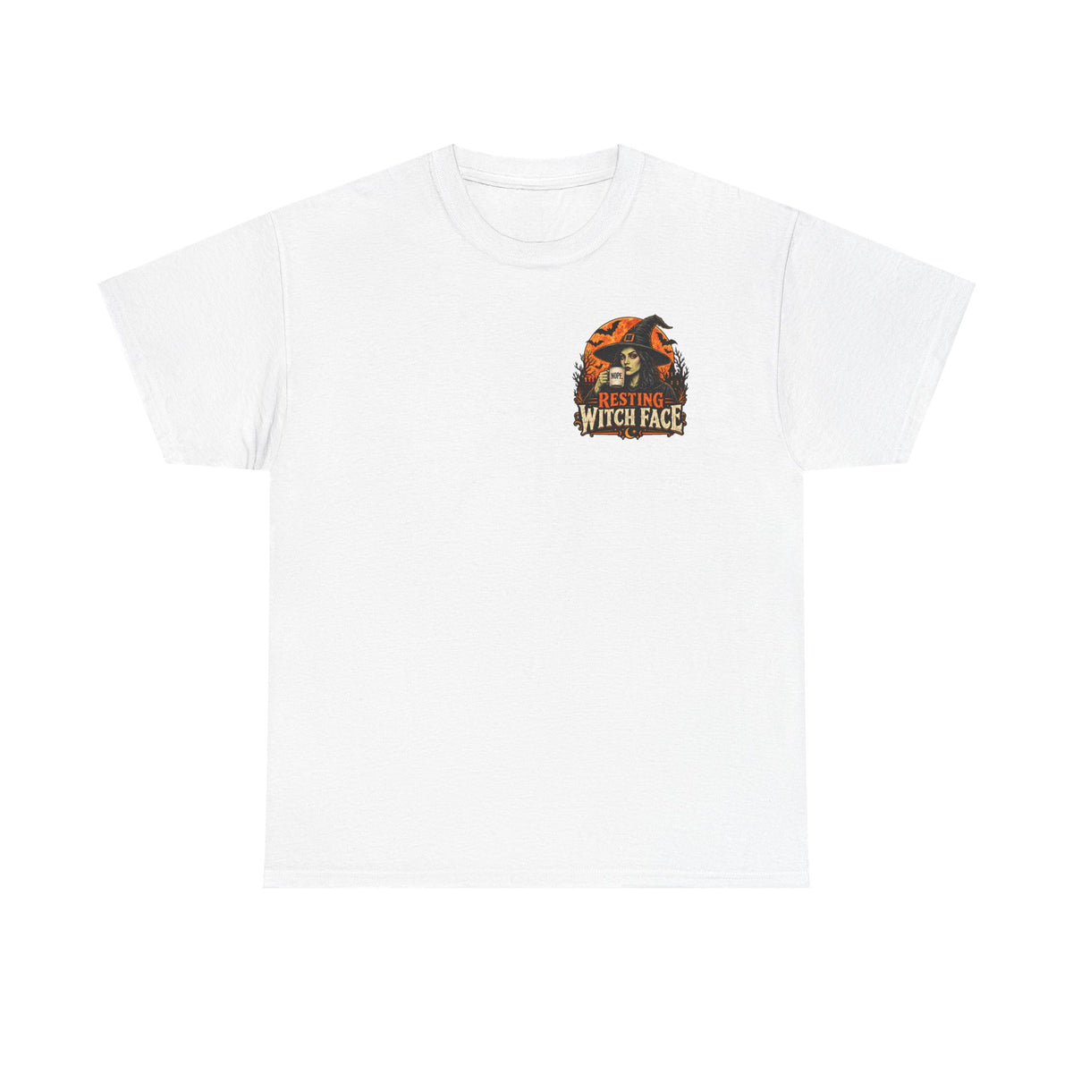 Resting Witch Face – Vintage Halloween Witch T-Shirt