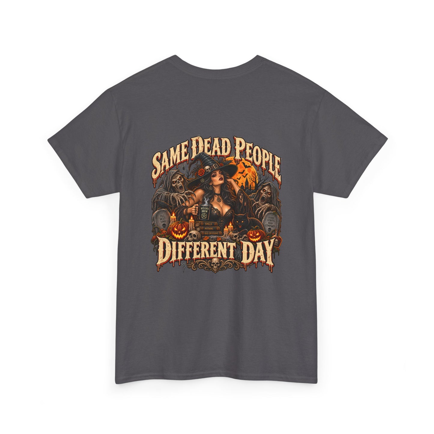 Same Dead People, Different Day — Vintage Halloween Unisex Tee