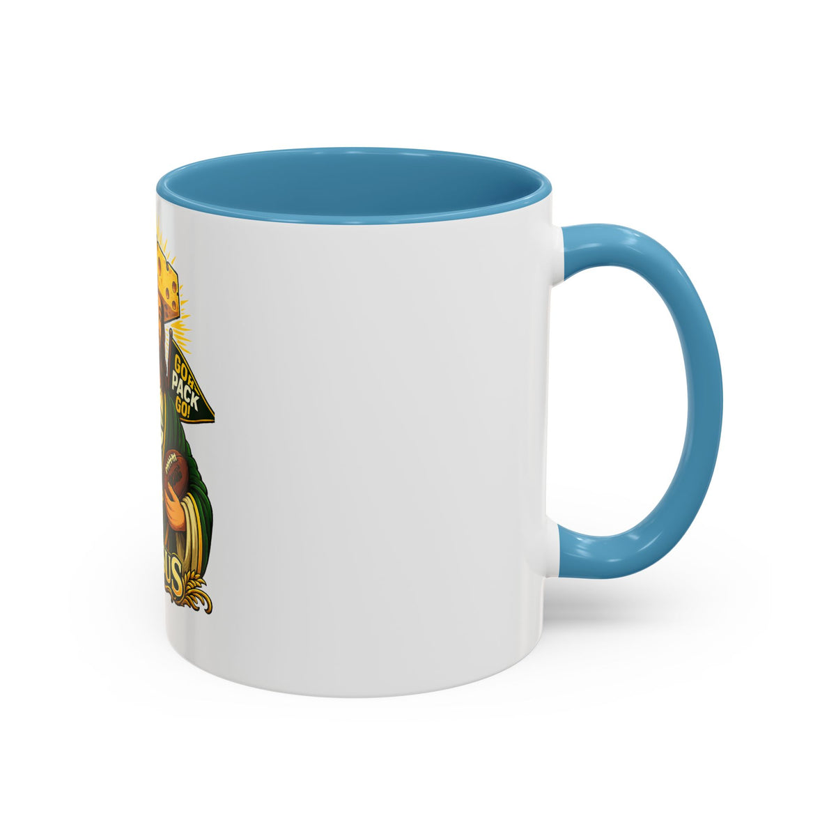 Cheesus Cheesehead Accent Coffee Mug (11oz)