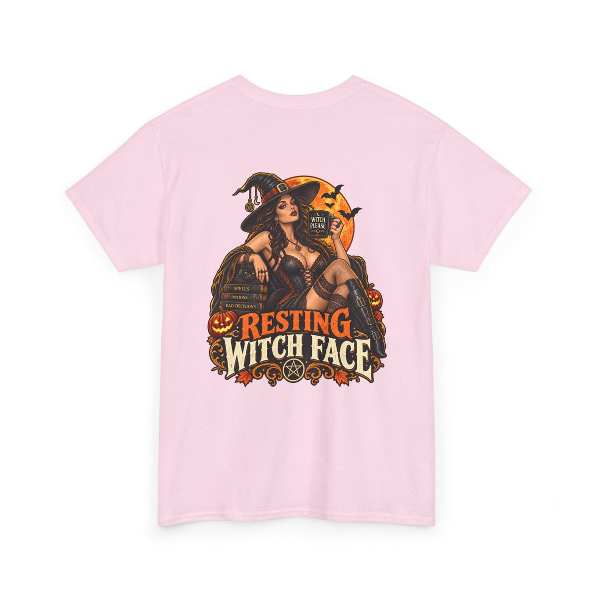 Resting Witch Face – Vintage Halloween Witch T-Shirt