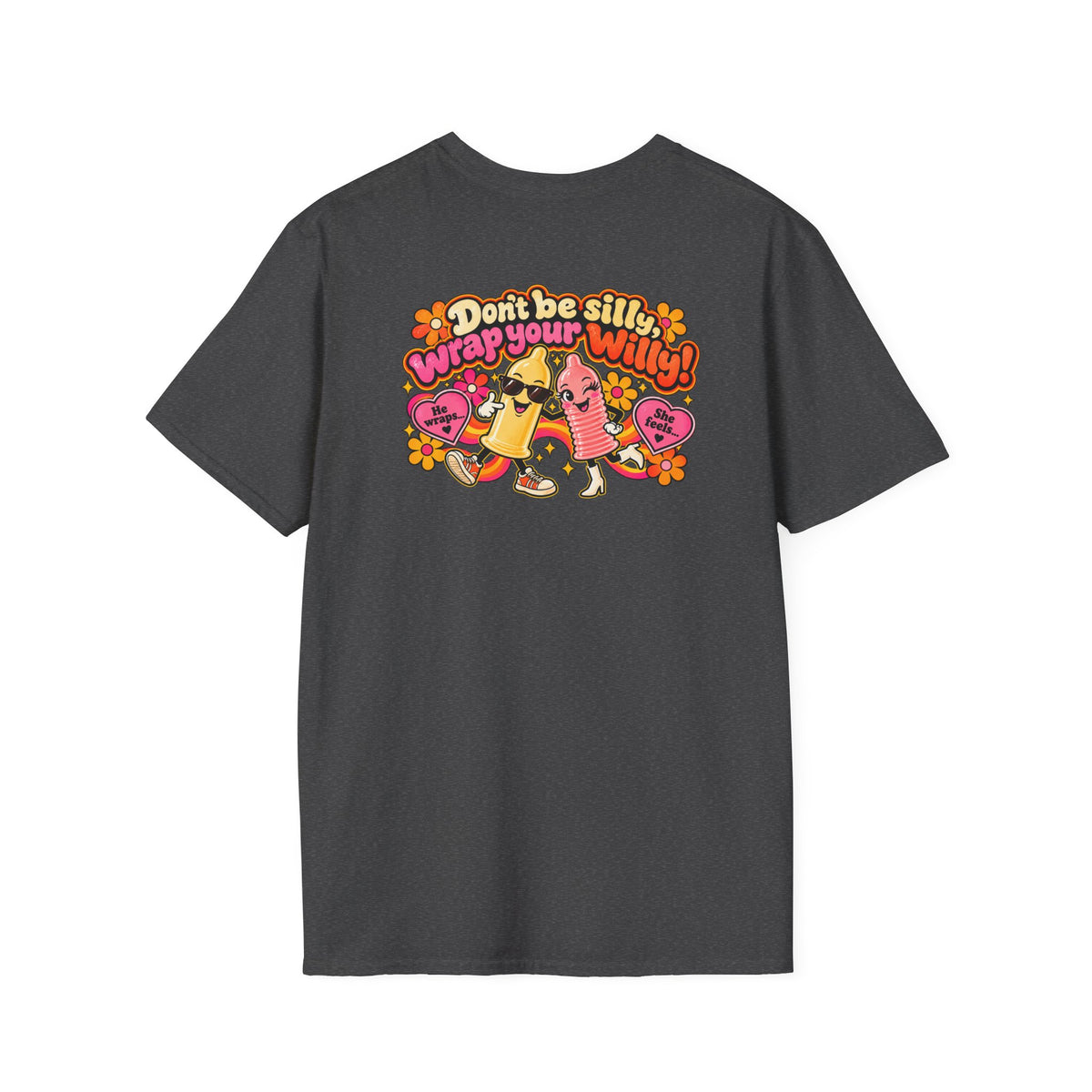 Don’t Be Silly, Wrap Your Willy! | Retro 70s Humor T-Shirt