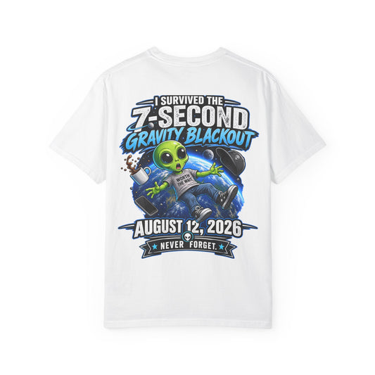 7-Second Gravity Blackout — August 12, 2026 Commemorative T-Shirt