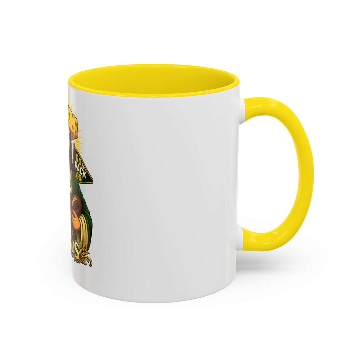 Cheesus Cheesehead Accent Coffee Mug (11oz)