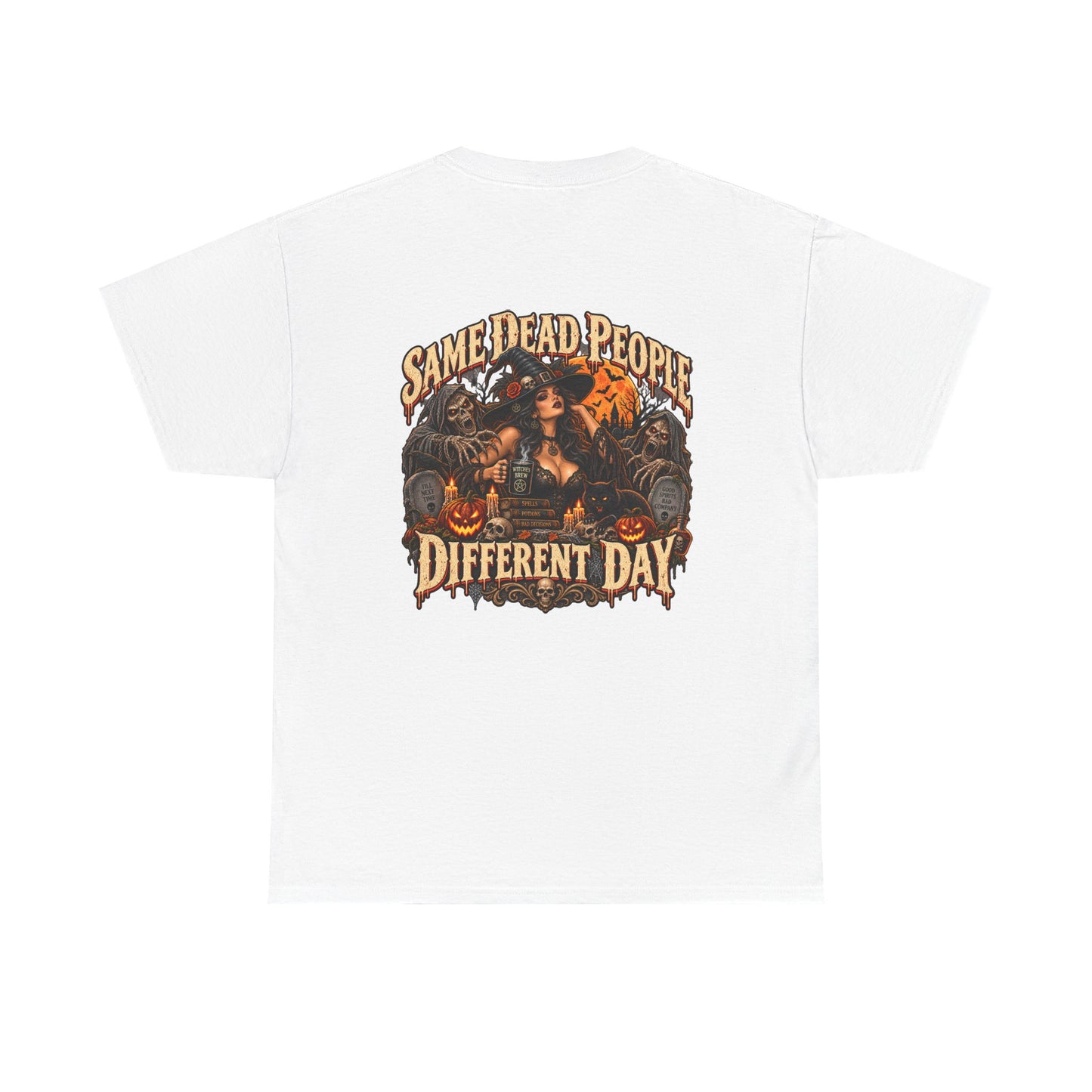 Same Dead People, Different Day — Vintage Halloween Unisex Tee