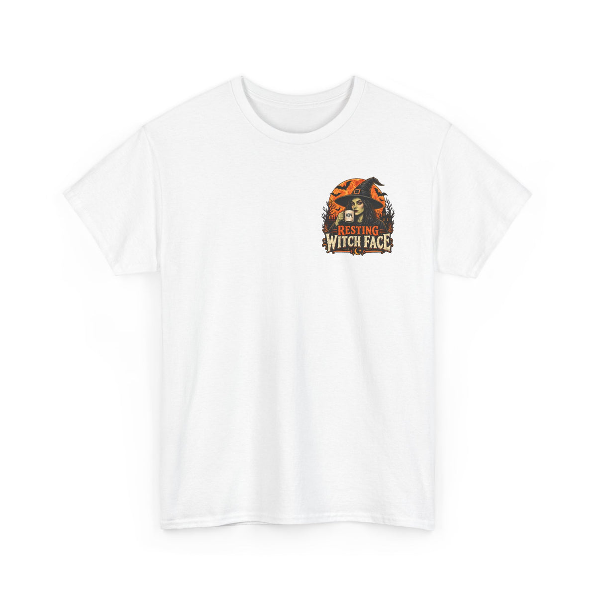 Resting Witch Face – Vintage Halloween Witch T-Shirt