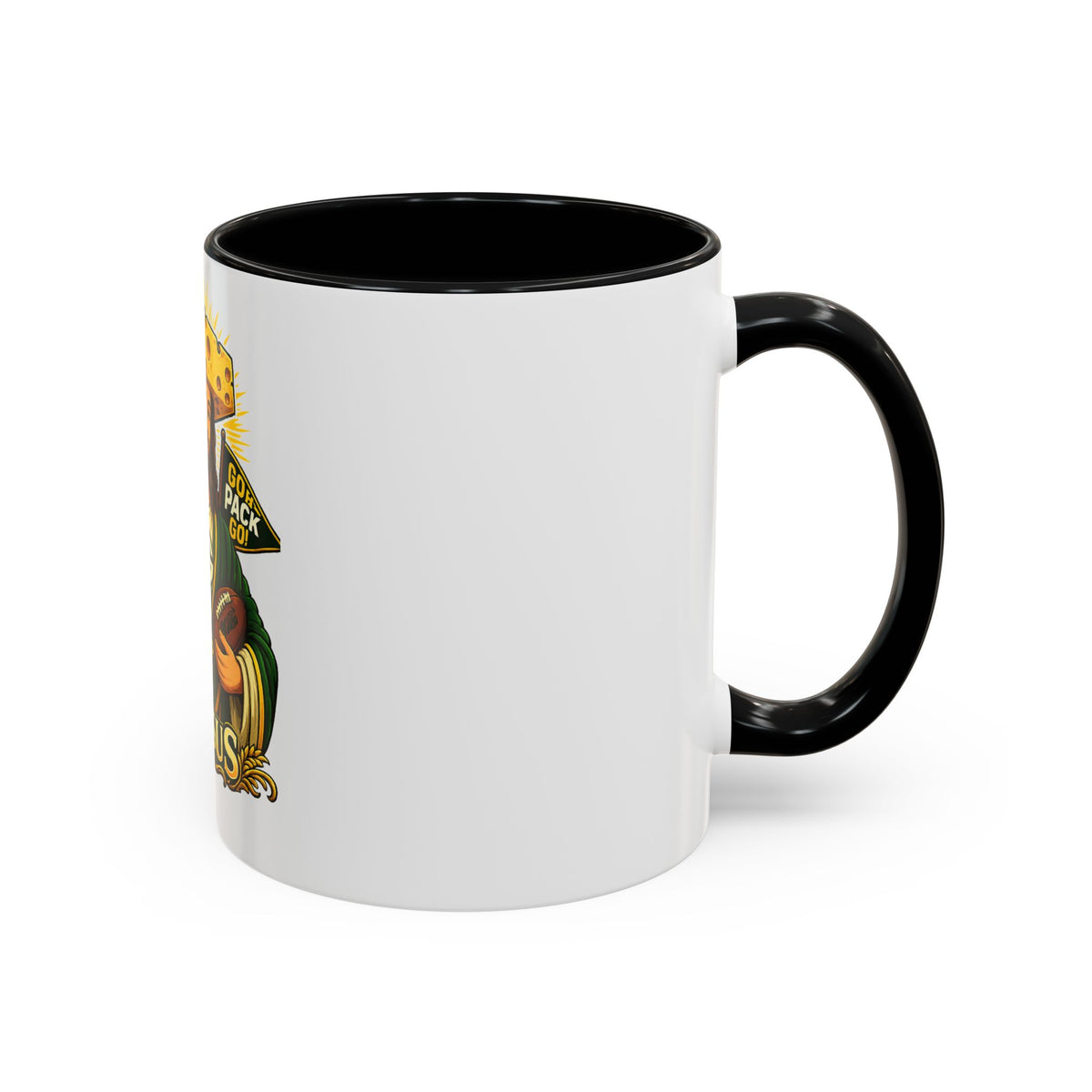 Cheesus Cheesehead Accent Coffee Mug (11oz)