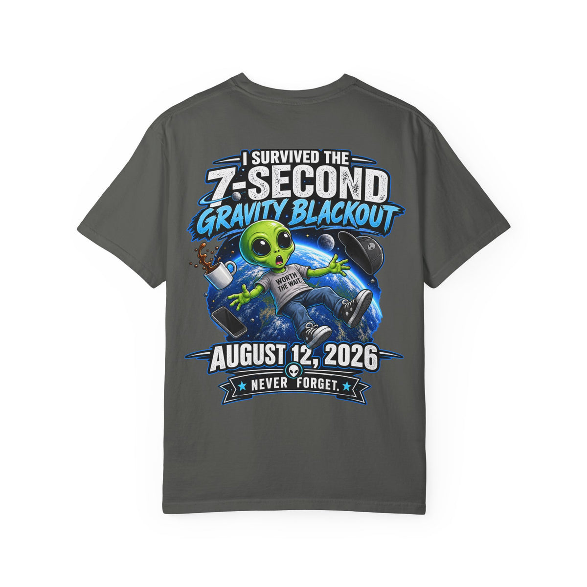 7-Second Gravity Blackout — August 12, 2026 Commemorative T-Shirt
