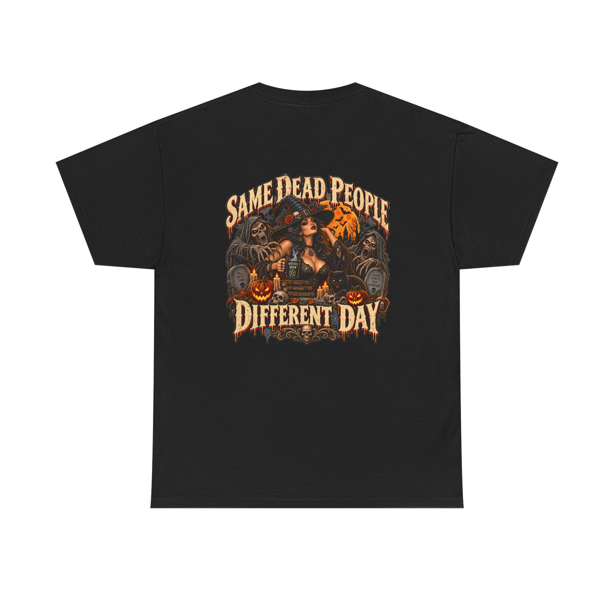 Same Dead People, Different Day — Vintage Halloween Unisex Tee