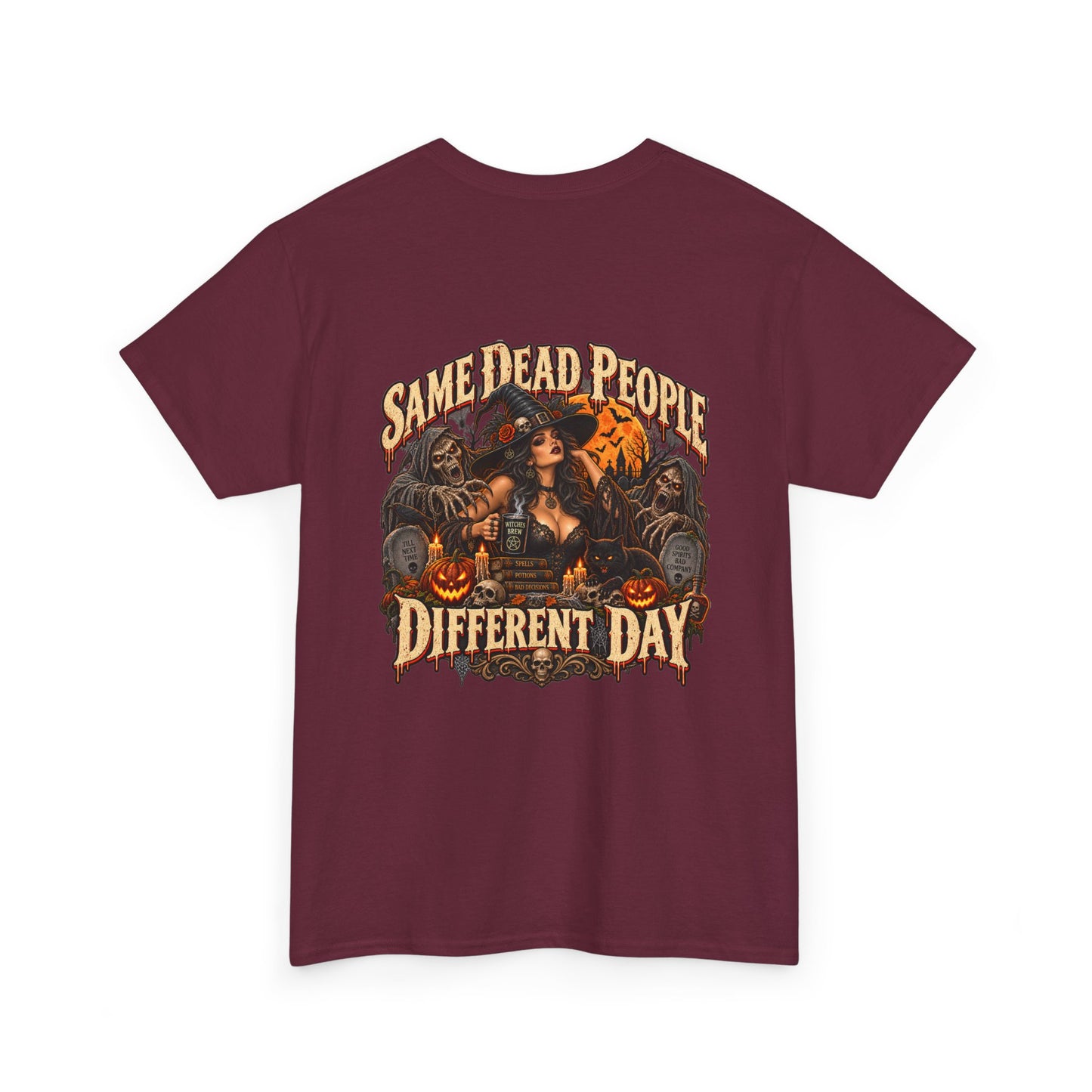 Same Dead People, Different Day — Vintage Halloween Unisex Tee