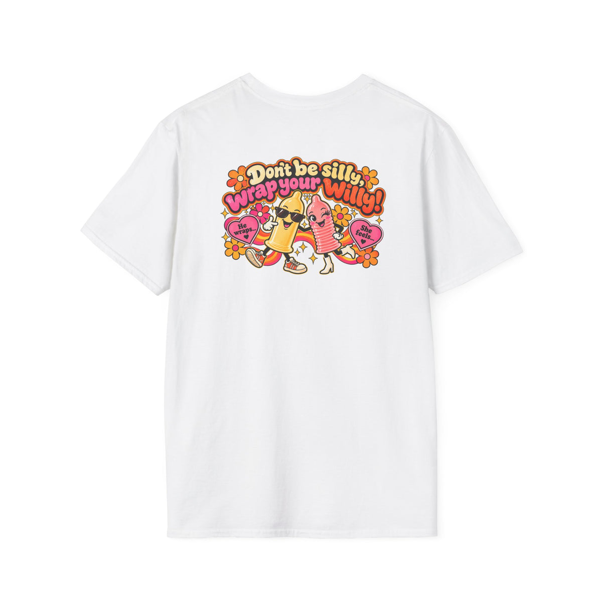 Don’t Be Silly, Wrap Your Willy! | Retro 70s Humor T-Shirt
